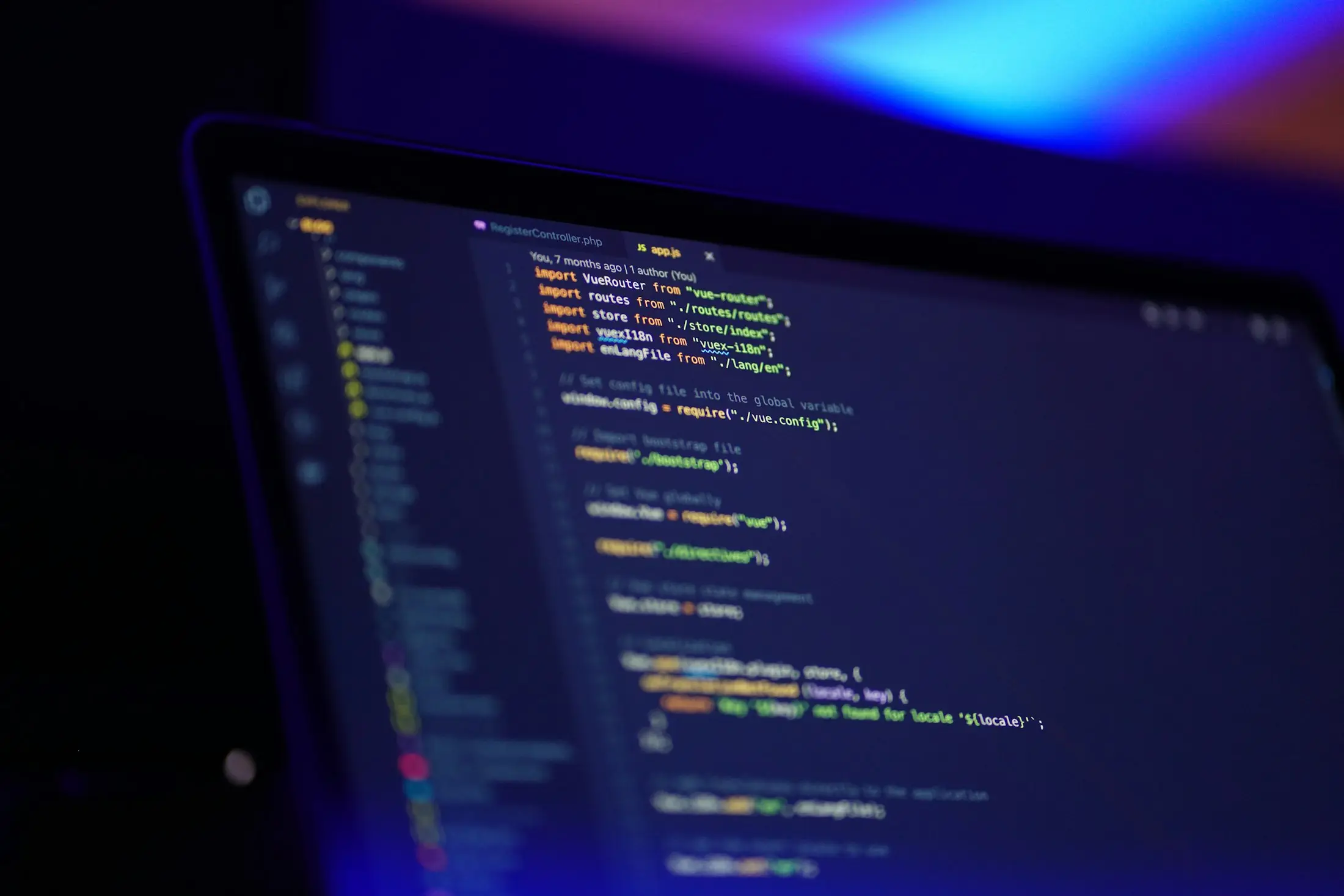 Code source affiché sur un écran d’ordinateur